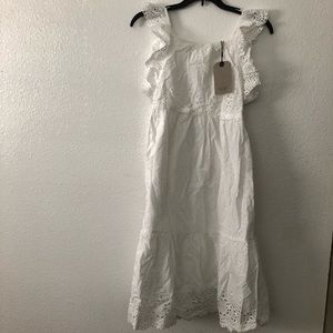 ZARA Girls White Dress; NEW with Tags